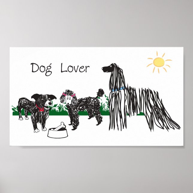 Pôster Cartaz de amante de cães (Frente)