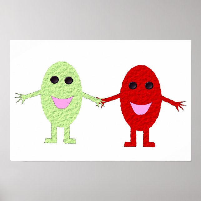 Poster Cartaz de Amigos (Frente)