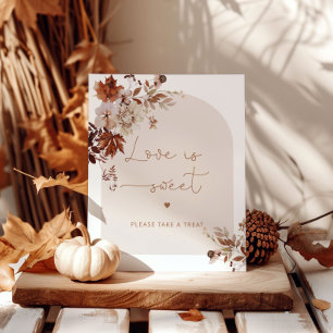 Poster Cartaz de amor elegante de outono é doce presente