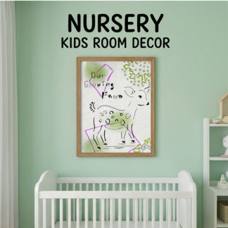 POSTER CARTAZ DE ANIMAL DE SAFÁRI PARA QUARTO BOHO