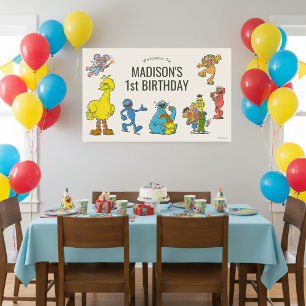 Poster Cartaz de Aniversário com Personagens Clássicos da