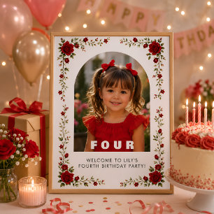 Poster Cartaz de Aniversário de Princesa