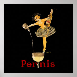 Poster Cartaz de anúncio de vinho Pernis de Leonetto Capp