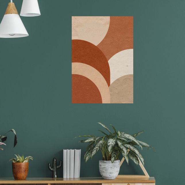 Poster Cartaz de Arco de Terracota Escamado | Arte Boho T (Sala de Estar 1)