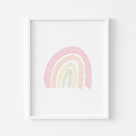 Poster Cartaz de arco-íris pastel