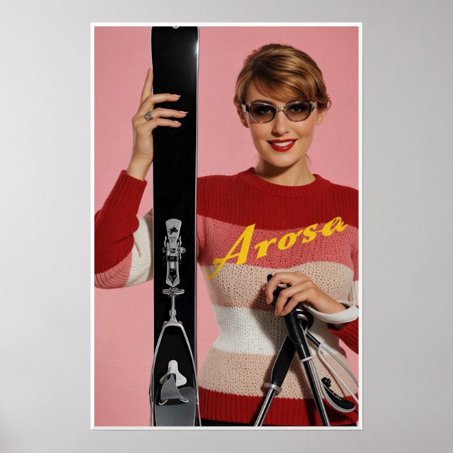 Poster cartaz de Arosa, Suíça (Frente)