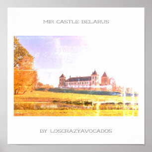 Poster Cartaz de Arquitetura do Castelo de Mir da Bielorr