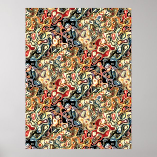 Poster Cartaz de Arte Abstrata (Frente)