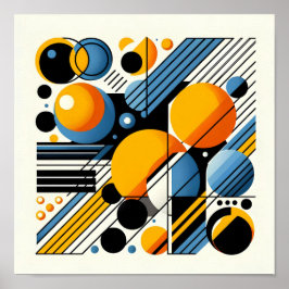 Poster Cartaz de arte abstrata