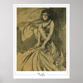 Poster Cartaz de Arte Alphonse Mucha Zedign #354