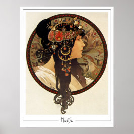 Poster Cartaz de Arte Alphonse Mucha Zedign #401