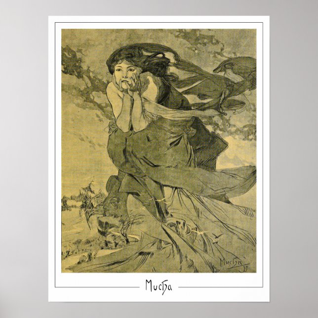 Poster Cartaz de Arte Alphonse Mucha Zedign #412 (Frente)