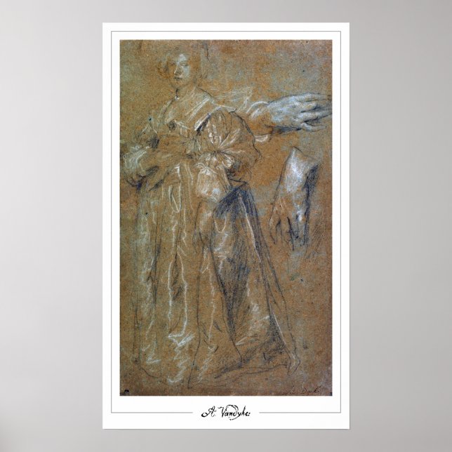 Poster Cartaz de Arte Anthony van Dyck Zedign #248 (Frente)