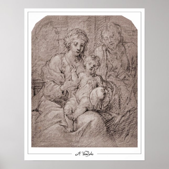 Poster Cartaz de Arte Anthony van Dyck Zedign #817 (Frente)