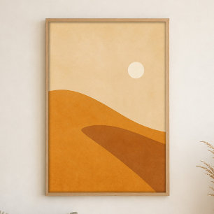 Poster Cartaz de Arte Boho Gouache Sombra da Duna