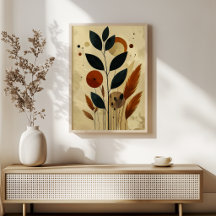 Cartaz de Arte Botânica da Zen Meadow para Airbnb