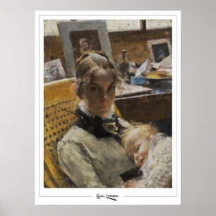 Poster Cartaz de Arte Carl Larsson Zedign #265