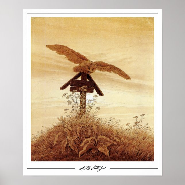 Poster Cartaz de Arte Caspar David Friedrich Zedign #131 (Frente)