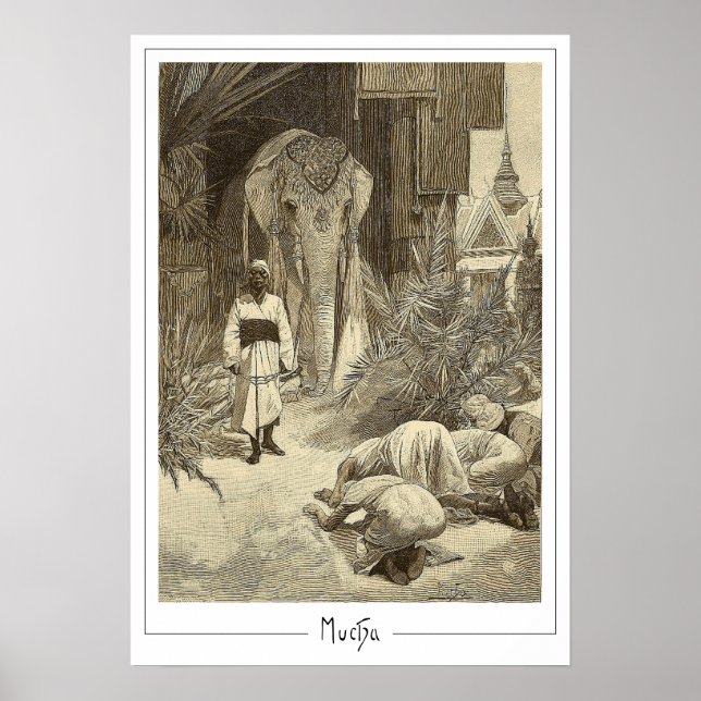 Poster Cartaz de Arte da Zedign Alphonse Mucha #75 (Frente)