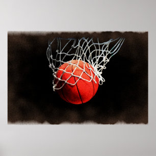 Poster Cartaz de Arte de Basquetebol