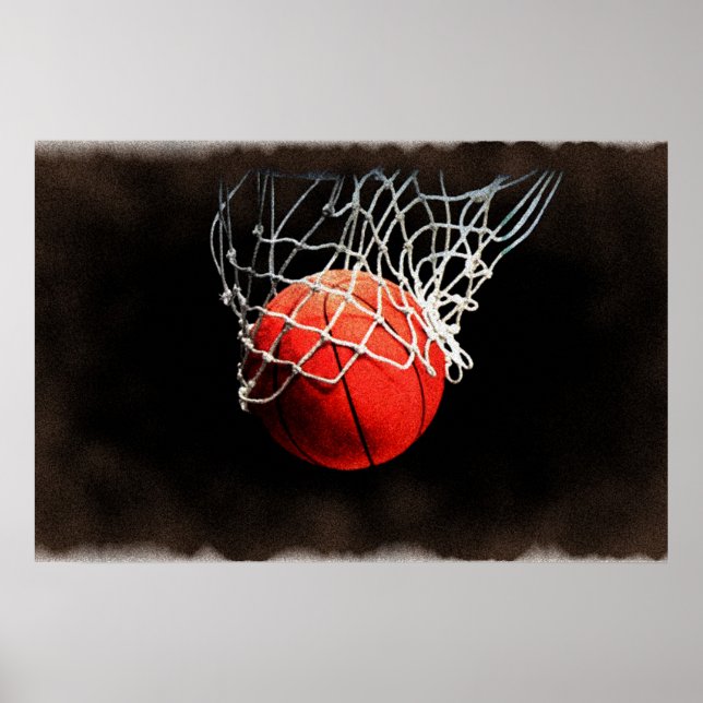 Poster Cartaz de Arte de Basquetebol (Frente)