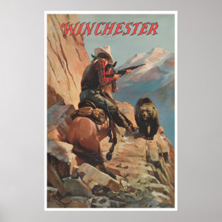 Poster Cartaz de Arte de Caça Vintage Ocidental Desporto