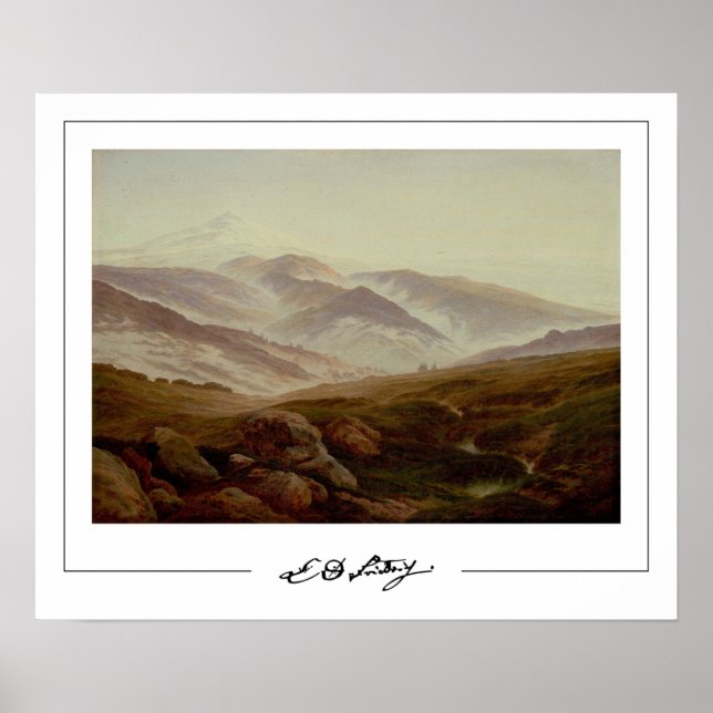 Poster Cartaz de Arte de Caspar David Friedrich Zedign #2 (Frente)