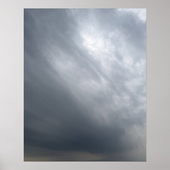 Poster Cartaz de Arte de Céu Tempestuoso Dramático (Frente)