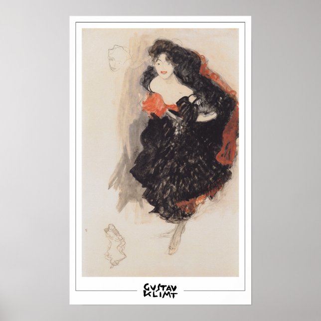 Poster Cartaz de Arte de Gustav Klimt Zedign #369 (Frente)