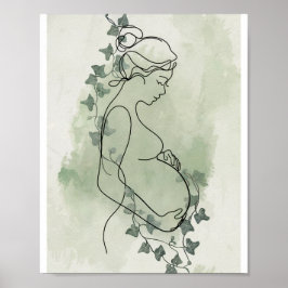 Poster Cartaz de Arte de Linha Minimalista Personalizável