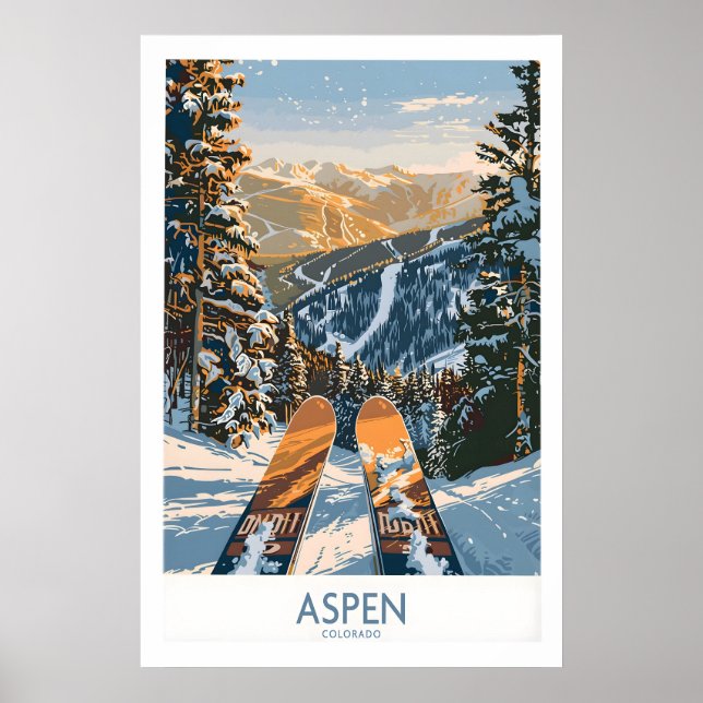 Poster Cartaz de Arte de Parede de Aspen 1 (Frente)
