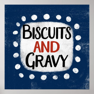 Poster Cartaz de Arte de Parede de Biscoitos e Molho