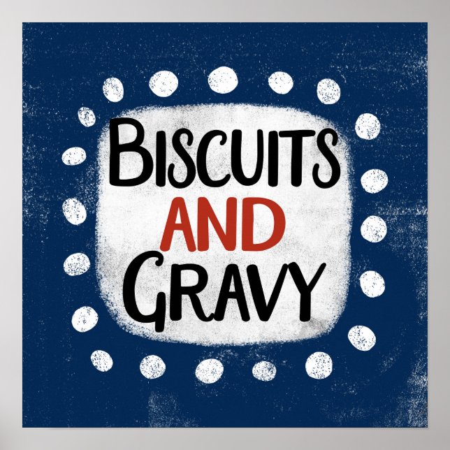 Poster Cartaz de Arte de Parede de Biscoitos e Molho (Frente)