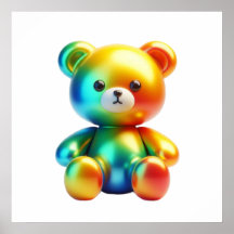 Cartaz de Arte de Parede de Filhote de Urso Mais F