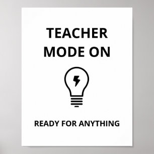 Poster Cartaz de Arte de Parede Engraçado   modo professo