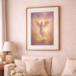 Poster Cartaz de Arte de Parede Espiritual Etéreo Anjo Do