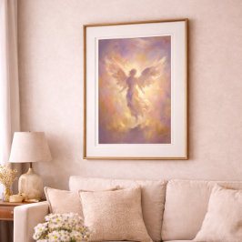 Poster Cartaz de Arte de Parede Espiritual Etéreo Anjo Do