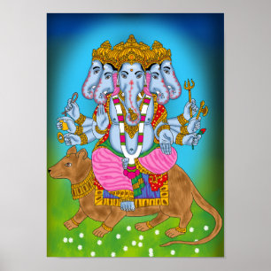 Poster Cartaz de Arte de Parede Ganesha