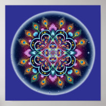 Cartaz de Arte de Parede Mandala Cósmica