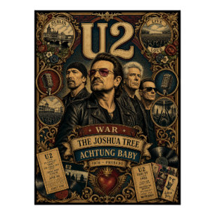 Pôster Cartaz de Arte de Parede Tributo à Banda de Rock V