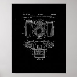 Poster Cartaz de Arte de Patente de Câmera | Arte de Câme