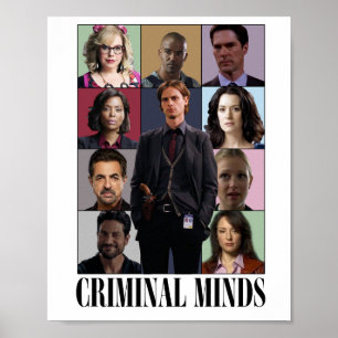 Poster Cartaz de Arte de Perfil Criminal