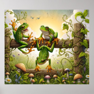 Poster Cartaz de Arte de Sapo