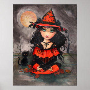 Poster Cartaz de Arte do Olho Grande do Gótico de Hallowe