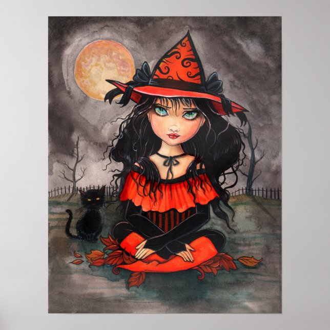 Poster Cartaz de Arte do Olho Grande do Gótico de Hallowe (Frente)