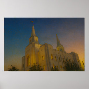 Poster Cartaz de Arte do Templo de Brigham City Utah™ Art