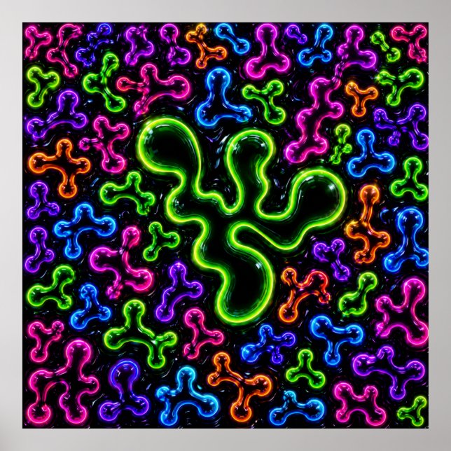 Poster Cartaz de Arte Doodle (Frente)