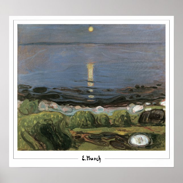 Poster Cartaz de Arte Edvard Munch Zedign #20-3 (Frente)