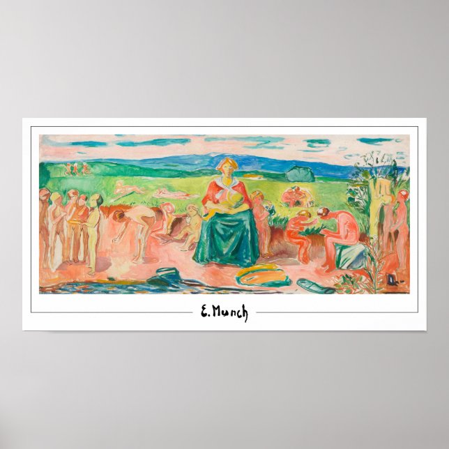 Poster Cartaz de Arte Edvard Munch Zedign #486 (Frente)