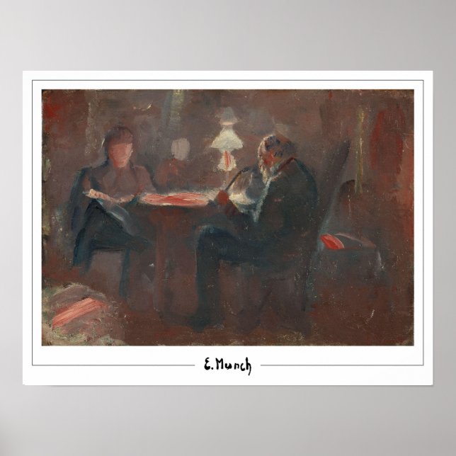 Poster Cartaz de Arte Edvard Munch Zedign #574 (Frente)